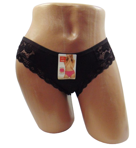 Трусы с кружевом Uokin 3499 2XL Черный