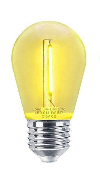 Лампа Lemanso светодиодная 1W S14 E27 230V Желтый (LM3078)