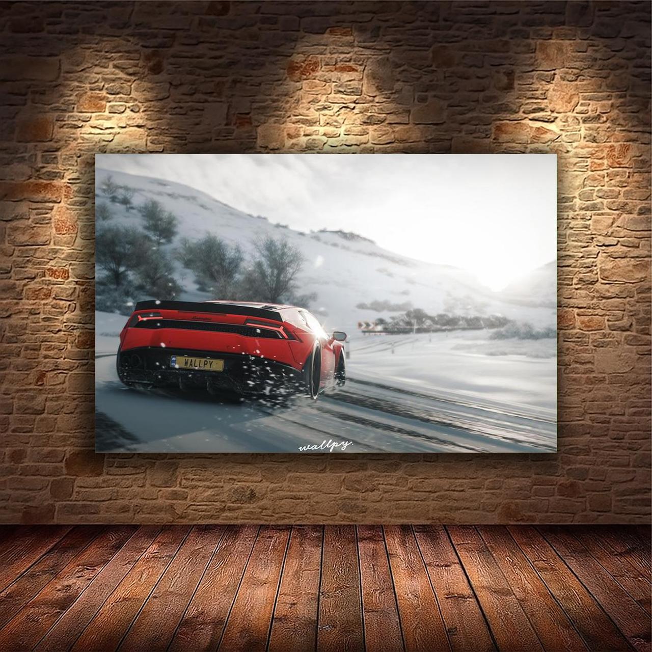 Картина на холсте Спортивный автомобиль 35x55 см (M140)