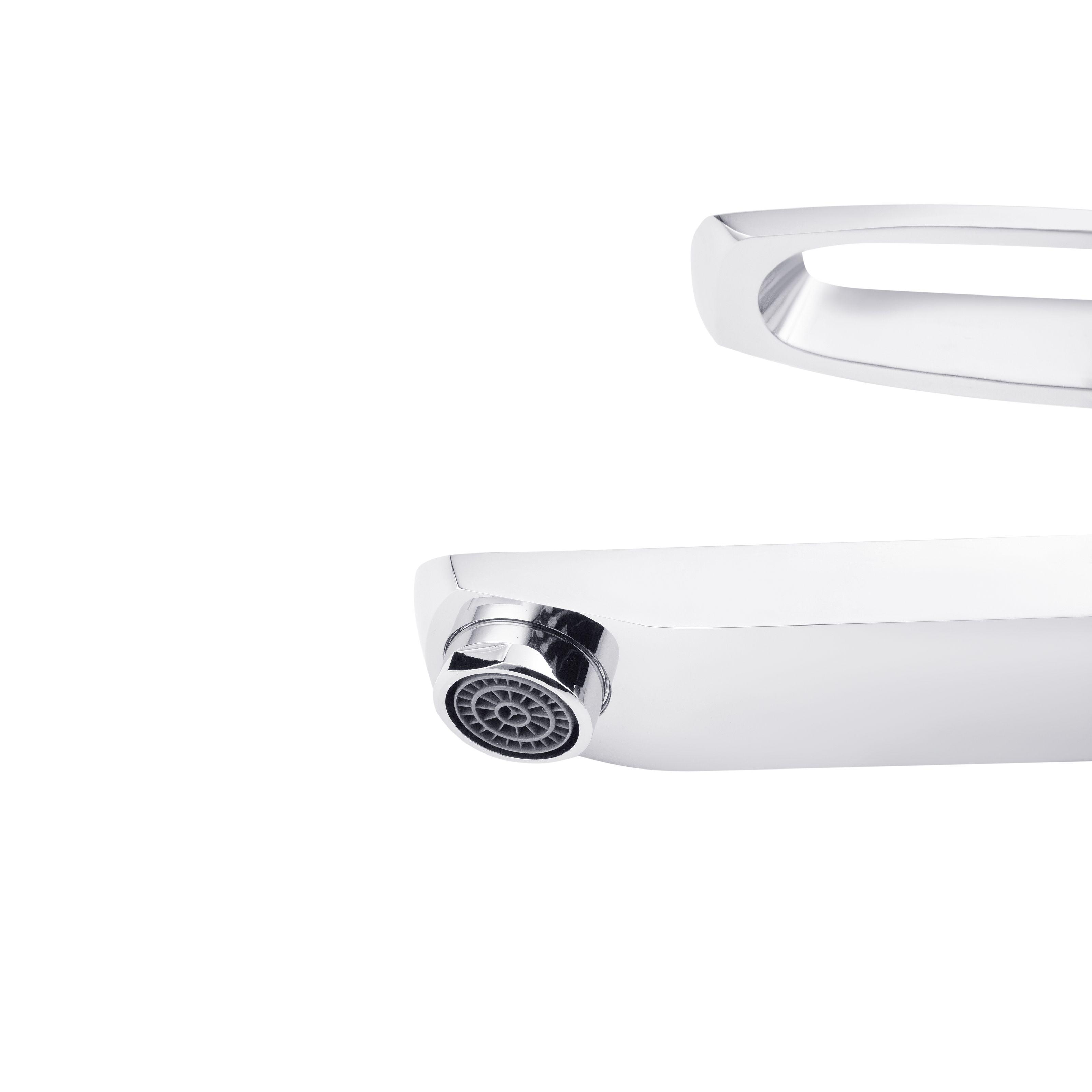 Смеситель для умывальника KRONER Kante-C010 CV023579 однорычажный Хром (136329) - фото 4