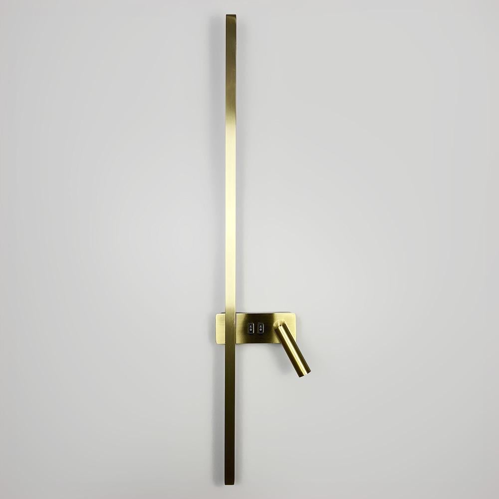 Светильник светодиодный настенный Lighthouse LNF-17518/2 R AB 22W+4W 100 см Латунь (24909631)