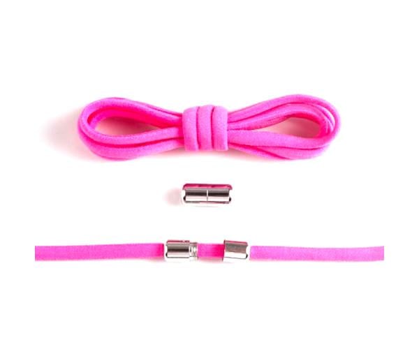 Шнурки еластичні велюрові з фіксаторами без зав'язок 90 см Рожевий - фото 1 Шнурки еластичні велюрові з фіксаторами без зав'язок 90 см Рожевий - фото 1