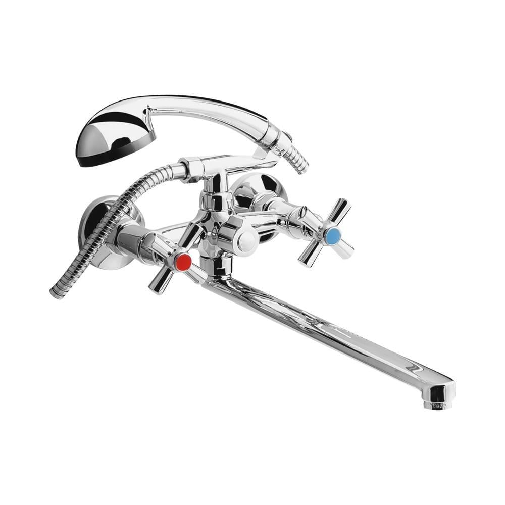 Змішувач для ванни з довгим виливом та душем WAL PRO2-D422