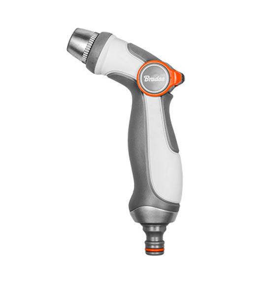 Пистолет для полива Bradas Smooth Control Line регулируемый металлический White (21345)