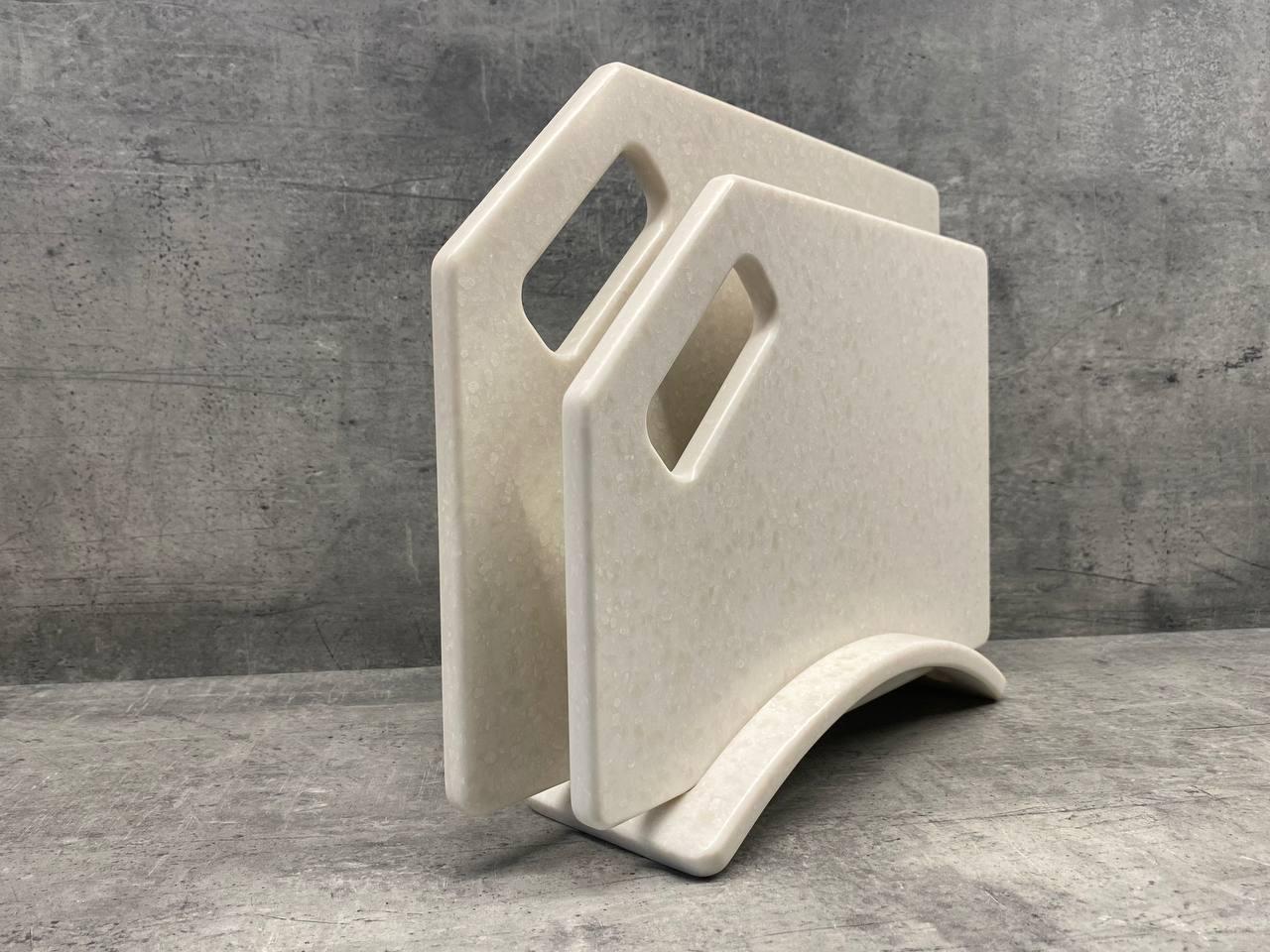 Набор досок кухонных Pegasus из искусственного камня на подставке 2 шт. (220) - фото 4 Набор досок кухонных Pegasus из искусственного камня на подставке 2 шт. (220) - фото 4