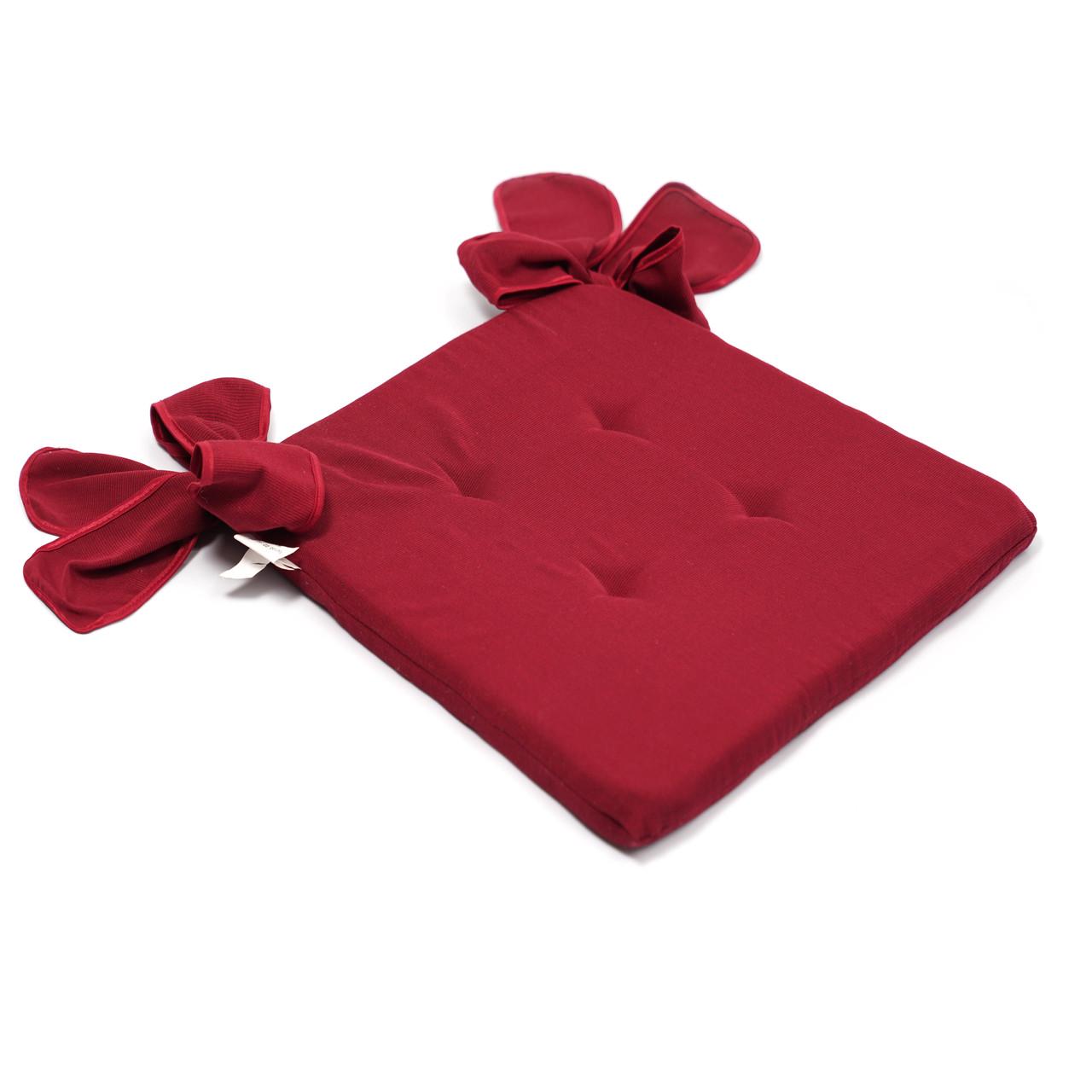 Подушка для стула/кресла/табурета 42х48х2 см Красный (1810202412) - фото 2 Подушка для стула/кресла/табурета 42х48х2 см Красный (1810202412) - фото 2