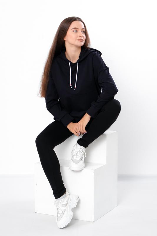 Лосини теплі жіночі на хутрі plus size однотонні Носи Своє р. 62 Чорний (8450-085)