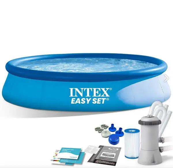 Басейн надувний Intex Easy Set з фільтр-насосом 7290 л 396x84 см (28142) - фото 2