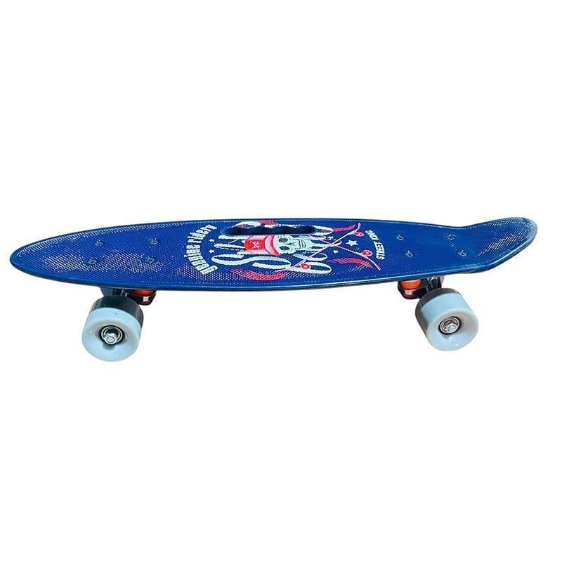 Пенниборд Skull SC20514 24" с ручкой 60х17 см Grey (27437654)