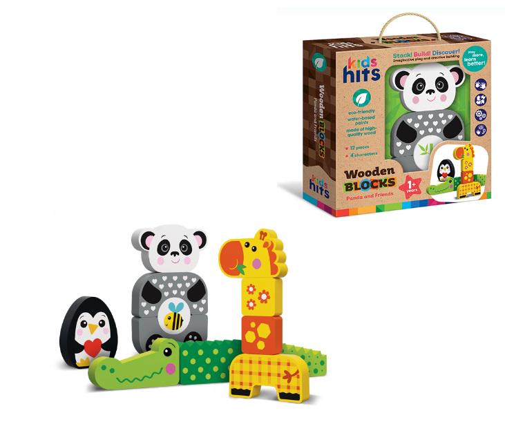 Игрушка деревянная Kids hits Panda and friends 10 деталей (DN-KH20/006) - фото 2