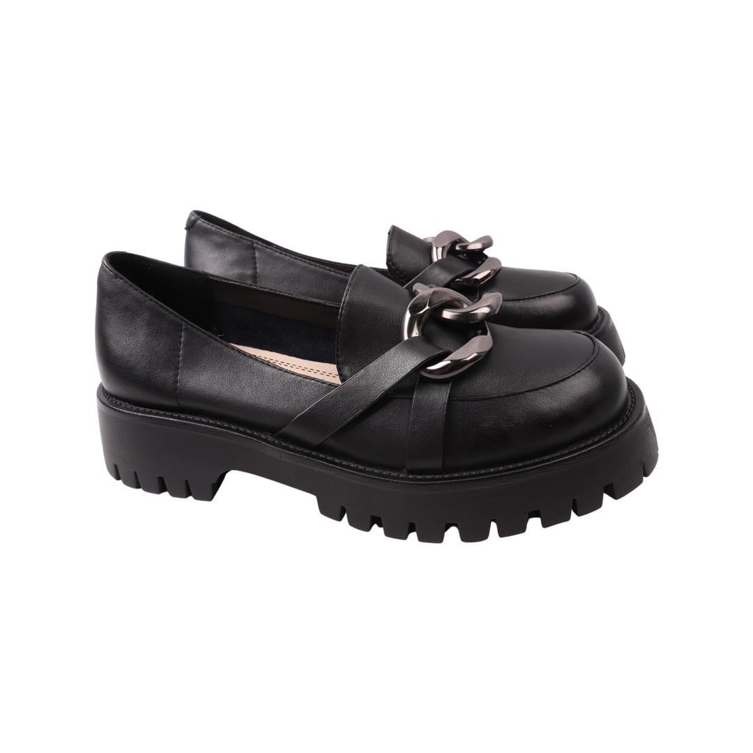 Туфли женские Nina Mosconni из кожи р. 38 Черный (13-21DTC)