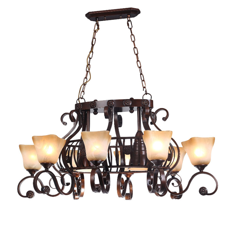 Люстра подвесная Light House ES-15647/8+2 Коричневый