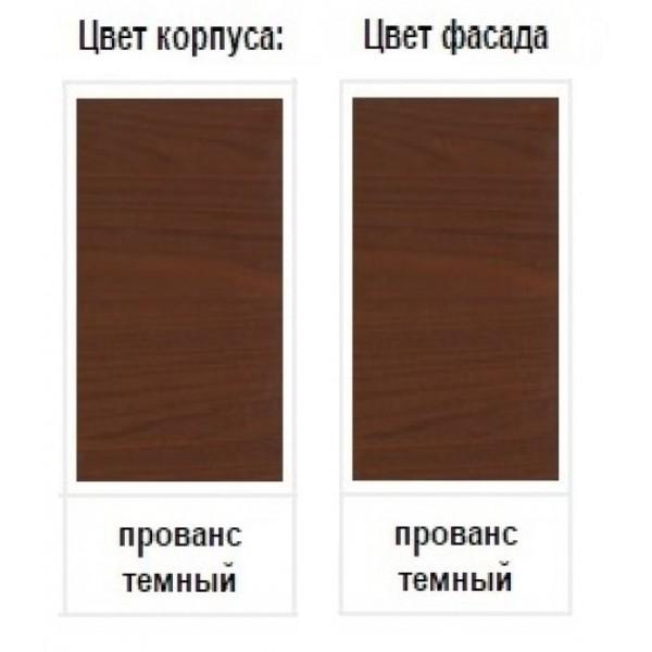 Витрина Світ Меблів Лацио ДШ 846х495х2236 в гостиную/столовую из ДСП и МДФ Каштан/Прованс темный - фото 5