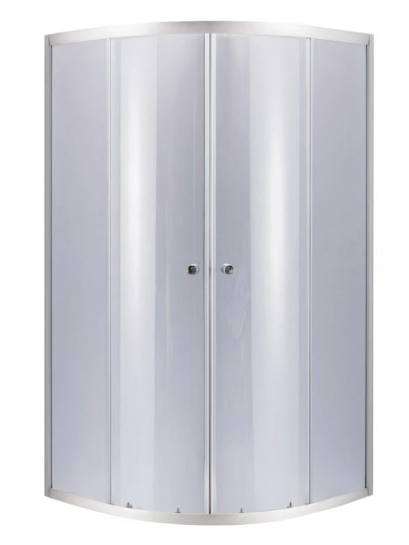 Душевая кабина полукруглая Lidz Latwa SC80x80.SAT.LOW.GR стекло тонированное 4 мм с душевым поддоном Kapielka ST 80x80x15 см (64606) - фото 12