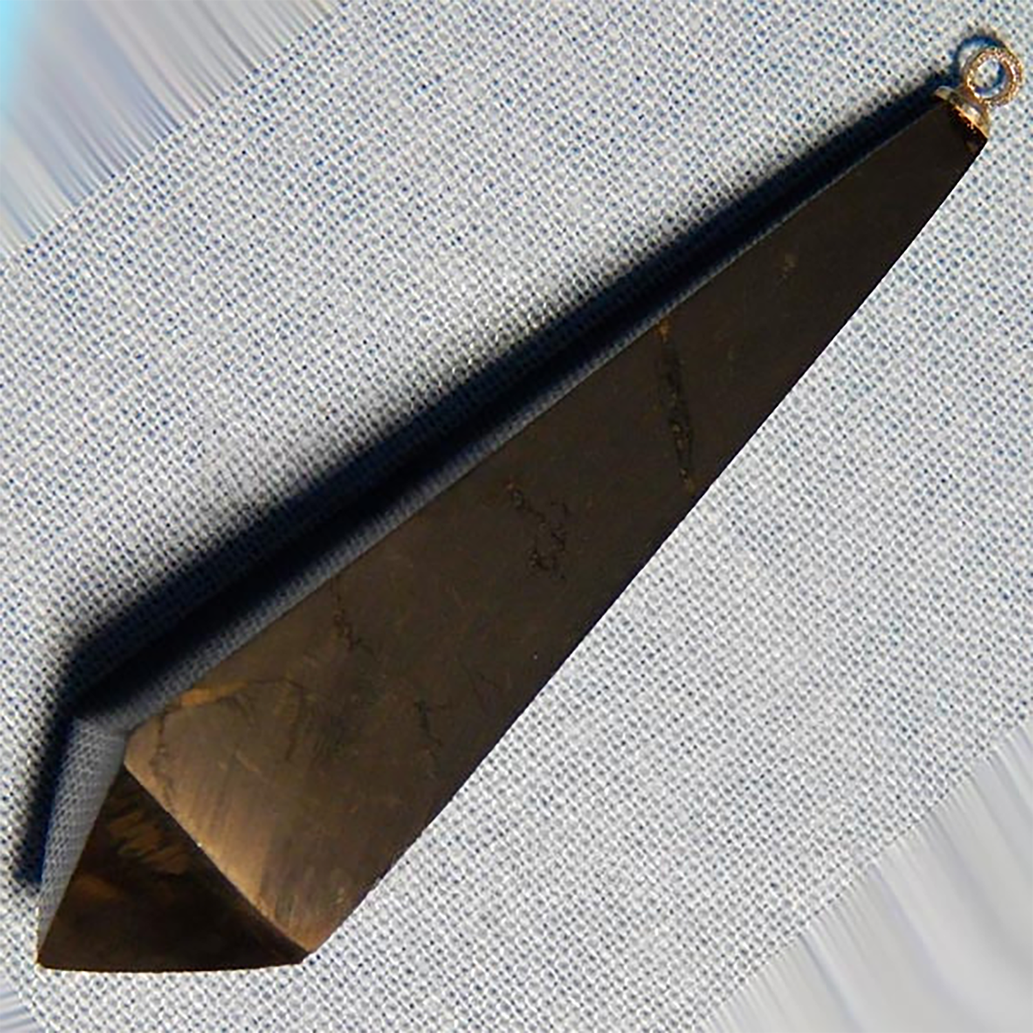 Маятник биолокационный из шунгита на шнурке (87249)