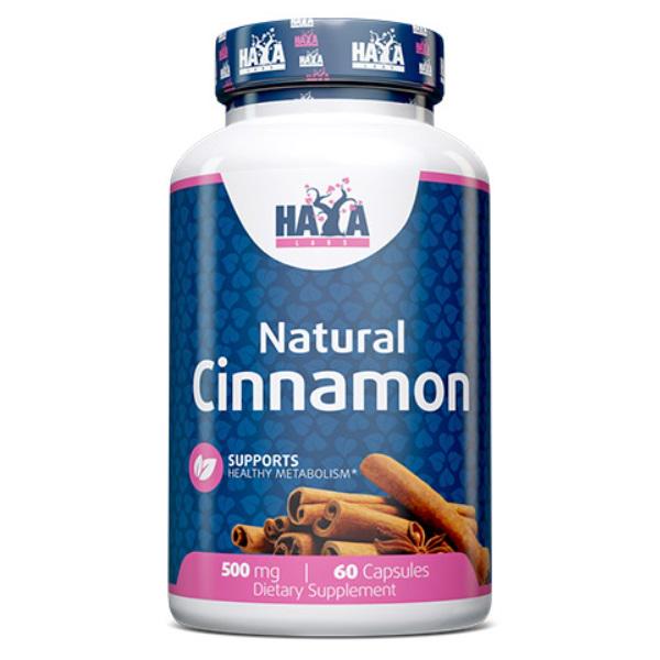 Корица Haya Labs Natural Cinnamon 500 mg 60 caps