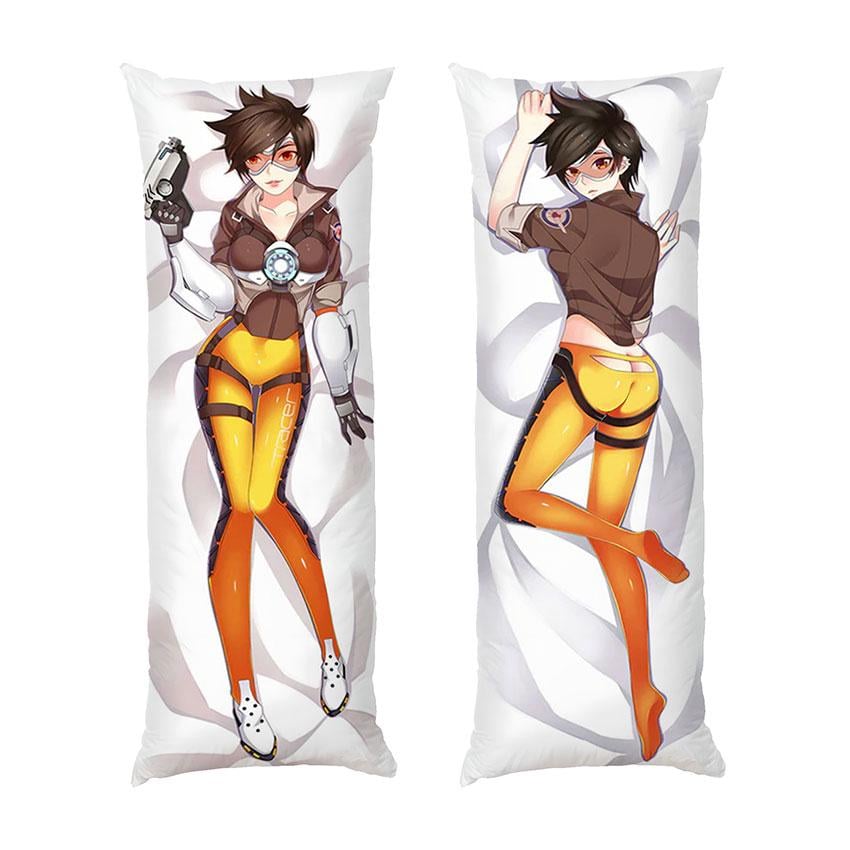 Подушка дакимакура Tracer Overwatch Computer game габардин 140х45 см (112574-2)
