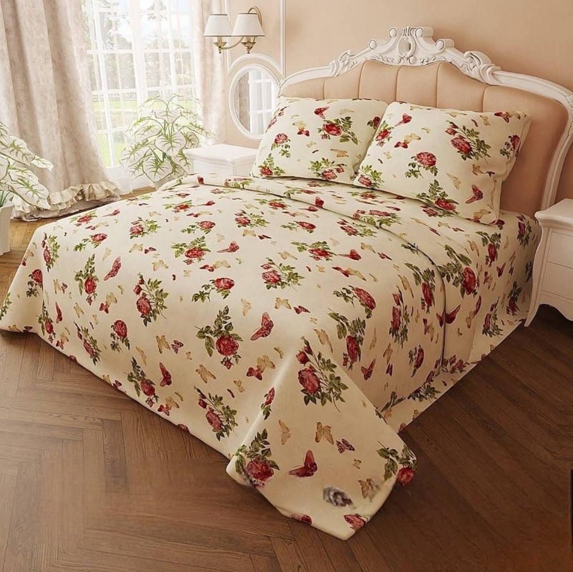 Комплект постільної білизни Vital Textile Голд Люкс бязь євро 200х220 (BLе-516)