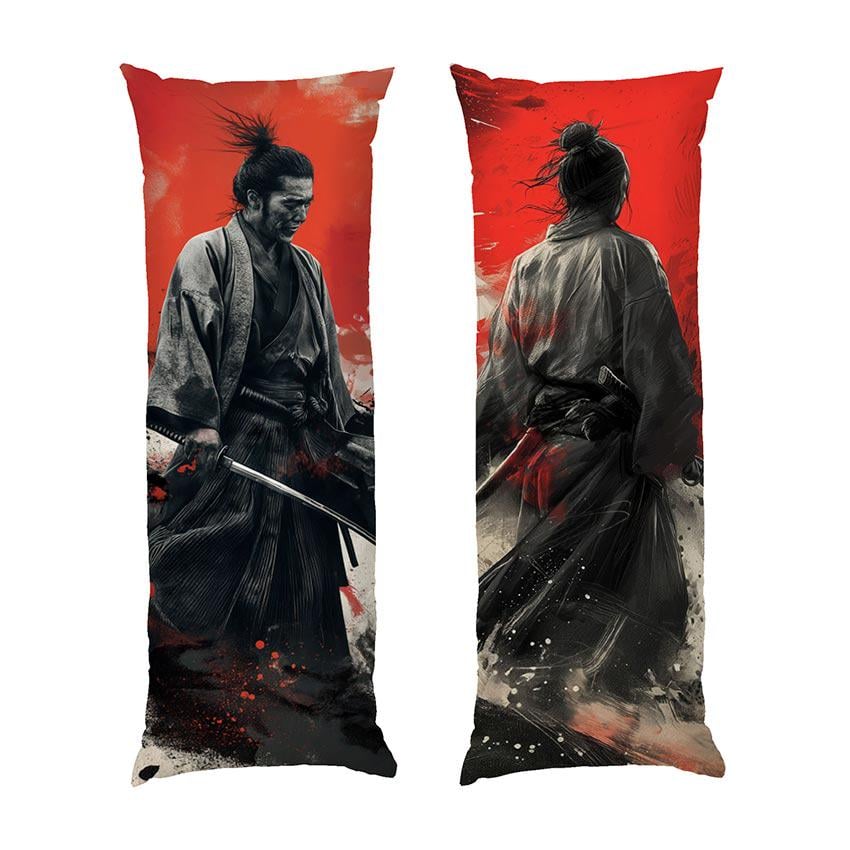 Подушка дакимакура Samurai Red sunrise габардин 120х40 см (111906-1)