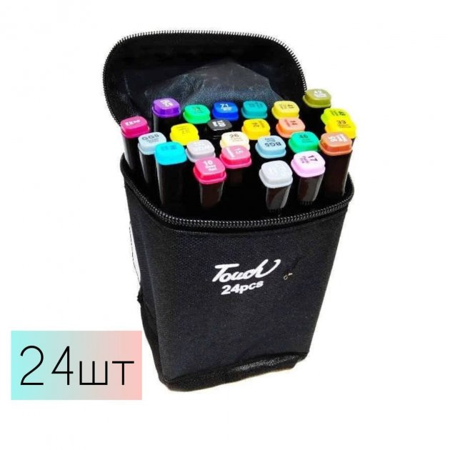 Набор скетч маркеров для рисования Touch Cool на спиртовой основе 24 шт. - фото 2 Набор скетч маркеров для рисования Touch Cool на спиртовой основе 24 шт. - фото 2
