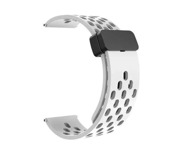 Ремешок Silicone With Magnetic для Samsung/Amazfit/Huawei 20 мм White