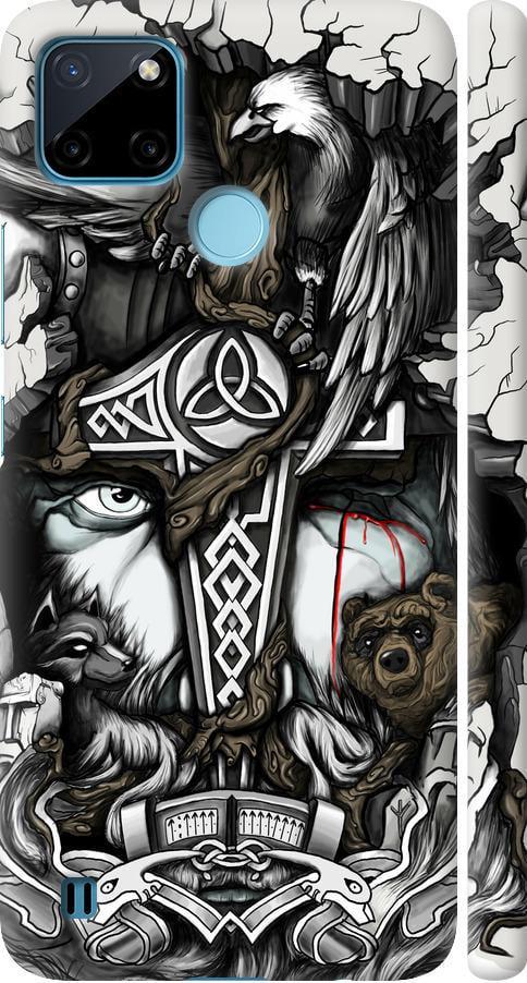 Чехол на Realme C25Y Тату Викинг (4098m-2553-42517)
