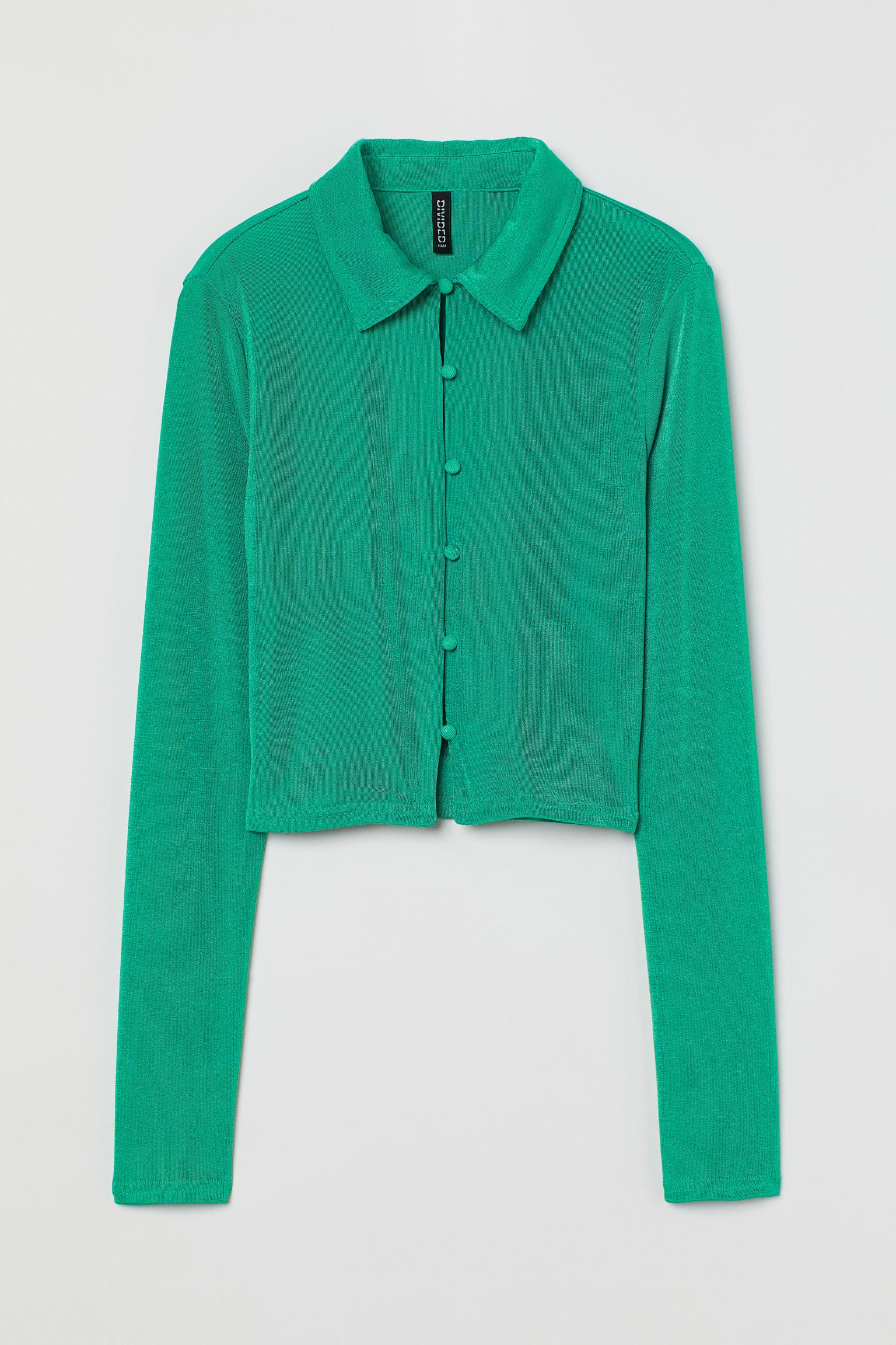Сорочка H&M XXS Зелений (S1907996366)