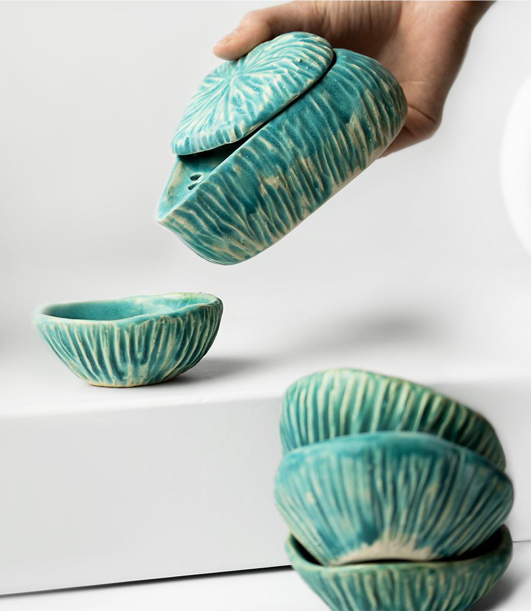 Набор для чайной церемонии Лагуна ручной работы (TS-14)