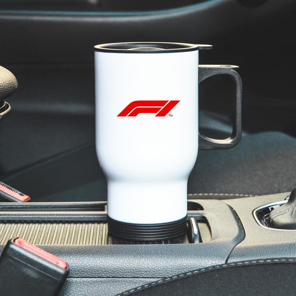Термокружка автомобильная с логотипом Формулы-1 450 мл Белый (22802444)