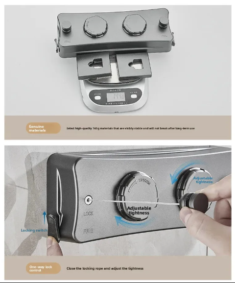 Сушарка для білизни настінна подвійна з фіксатором 5 м White (AC2505D4) - фото 9 Сушарка для білизни настінна подвійна з фіксатором 5 м White (AC2505D4) - фото 9