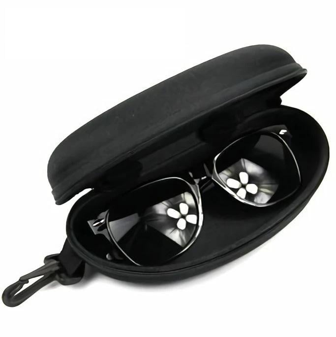 Футляр для окулярів PoLiN чохол для окулярів на блискавці з карабіном Чорний (Е051188) - фото 3 Футляр для окулярів PoLiN чохол для окулярів на блискавці з карабіном Чорний (Е051188) - фото 3