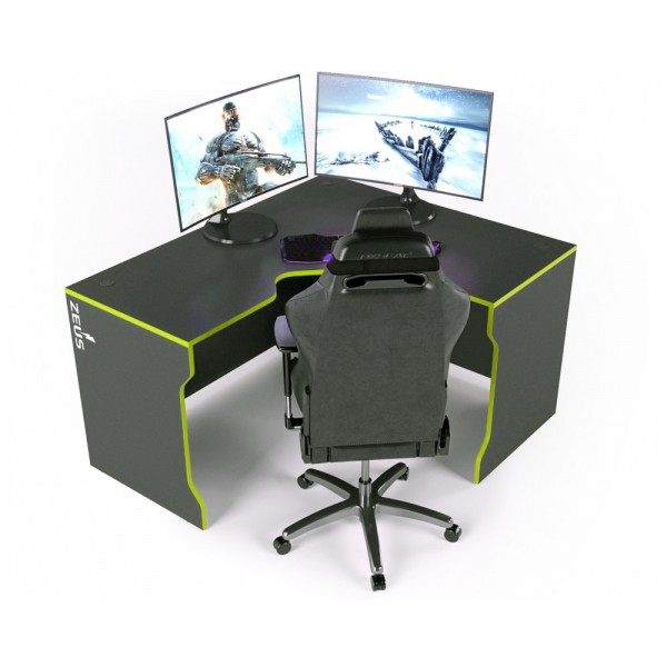 Компьютерный стол Zeus TRON-2 Черный/Лайм (620a5d5302f9f47cd13562ea) Компьютерный стол Zeus TRON-2 Черный/Лайм (620a5d5302f9f47cd13562ea)