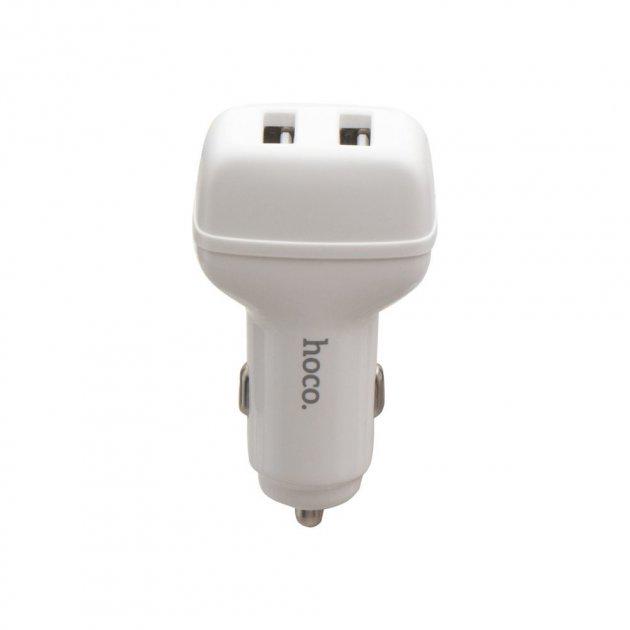 Адаптер автомобільний HOCO Leader Z36 2USB 2,4A White (96fa27f7)