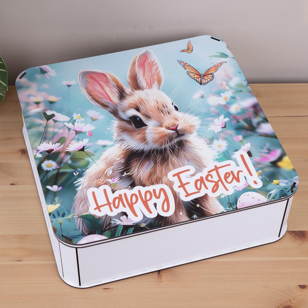 Коробка квадратна Happy easter (1006-30)