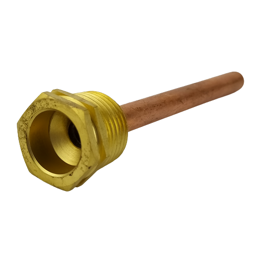 Мідна гільза Cewal для датчика температури 1/2" 7х8 мм 100 мм (28414586)