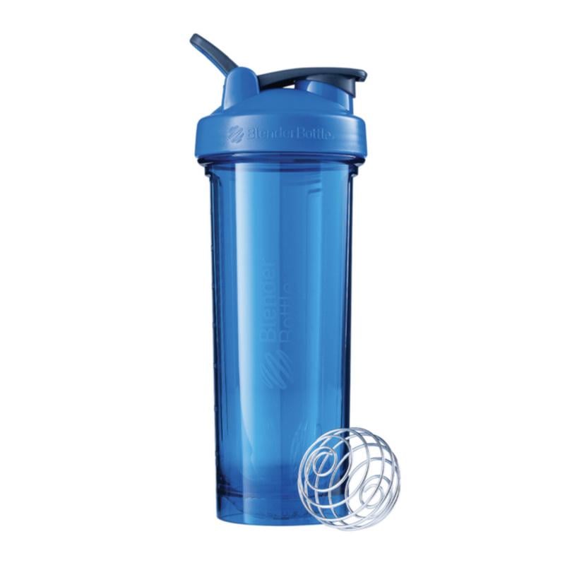 Шейкер для протеїну з тритану з металевою кулькою-вінчиком Blender Bottle Pro32 940 мл Блакитний