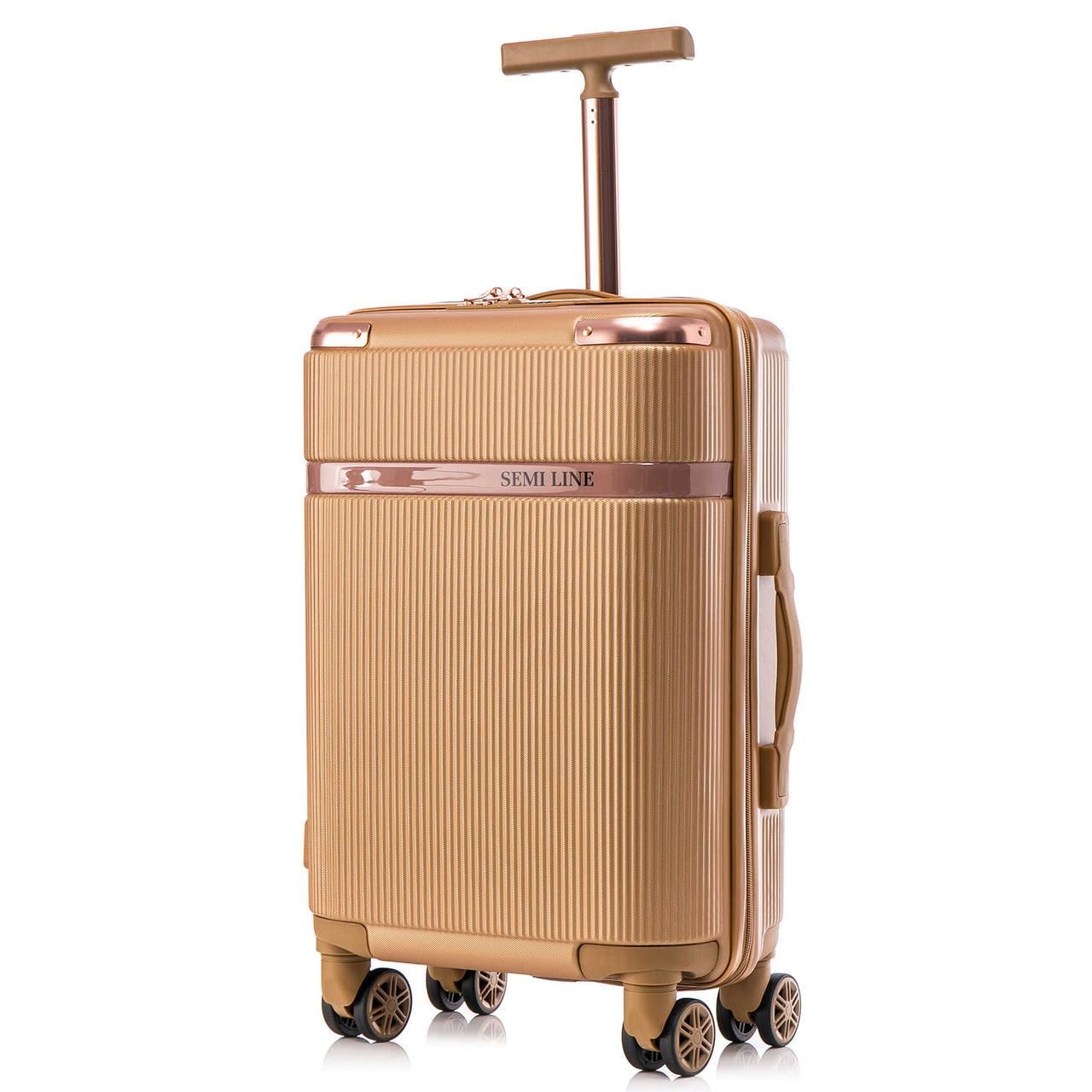 Чемодан SEMI LINE 20" S Gold (T5667-2)