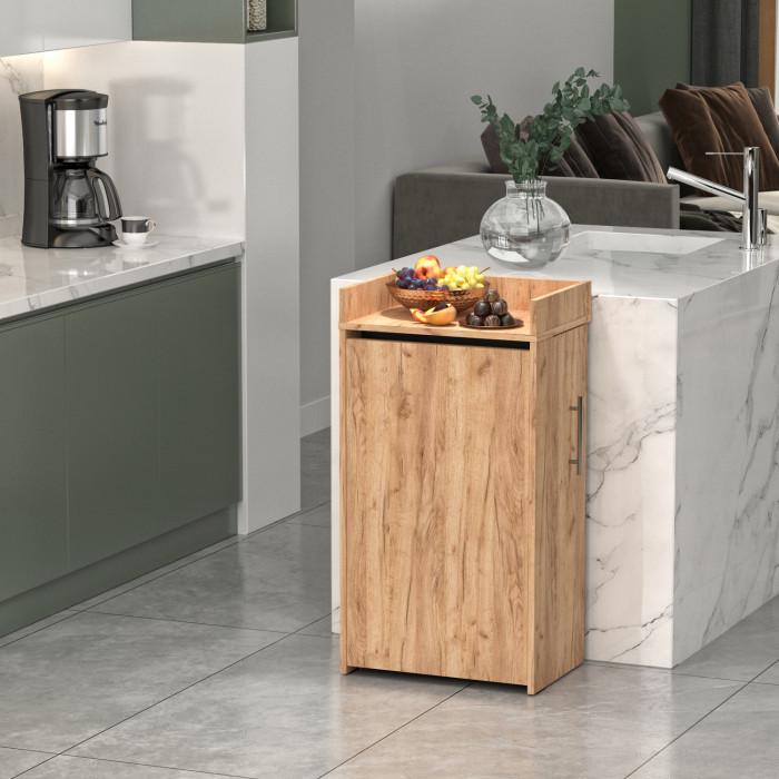 Стіл-тумба трансформер з карго 2в1 Knap Knap Rand 107х50х93,3 см Дуб крафт золотий (24628369) - фото 4