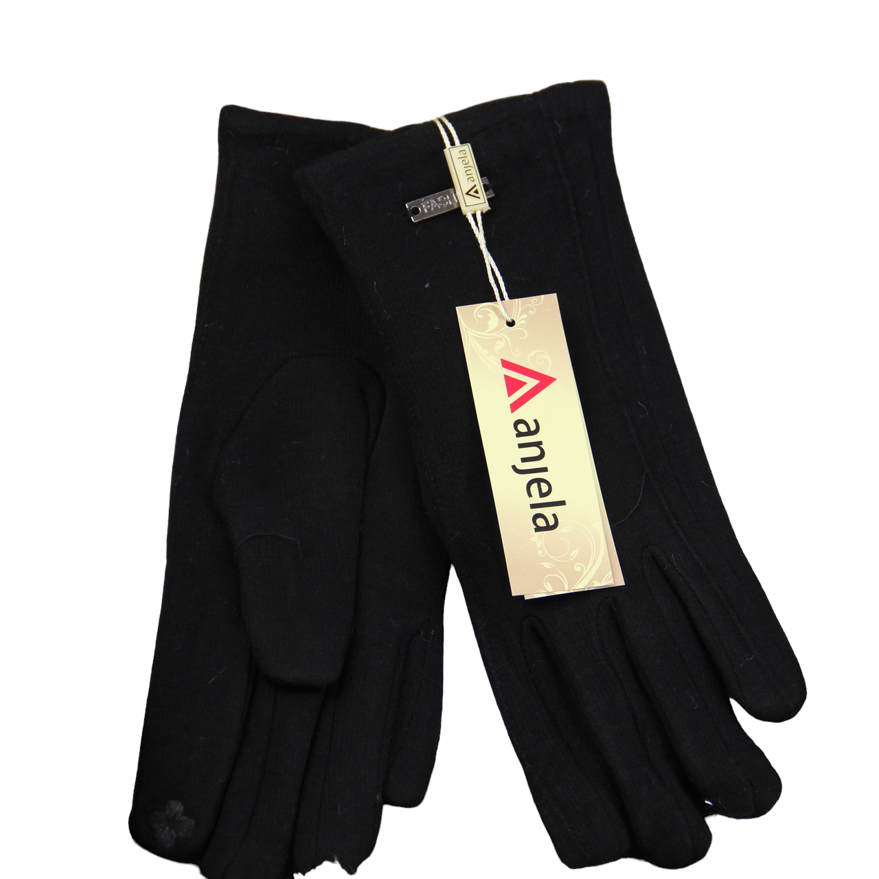 Перчатки женские Fashion сенсорные трикотажные на меху шитые S-M (34105)