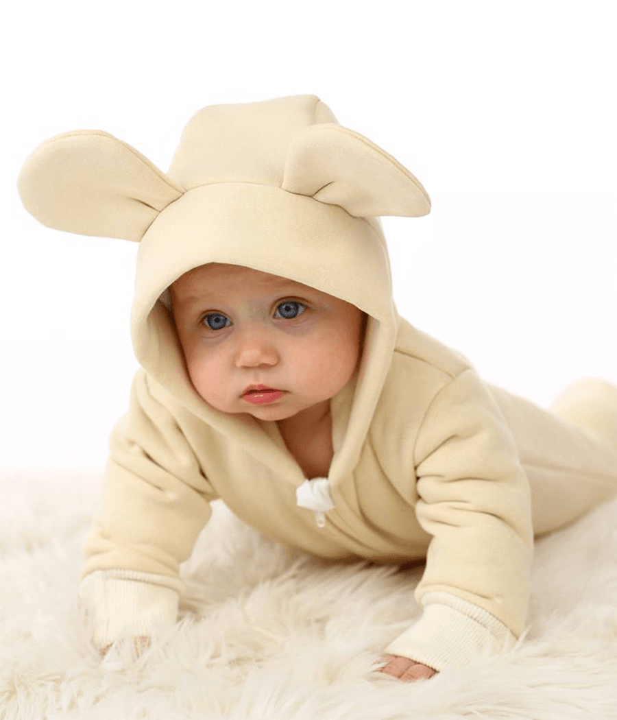 Комбинезон детский BUNNY BOX Микки с ушками триника р. 56 Молочный (16956)