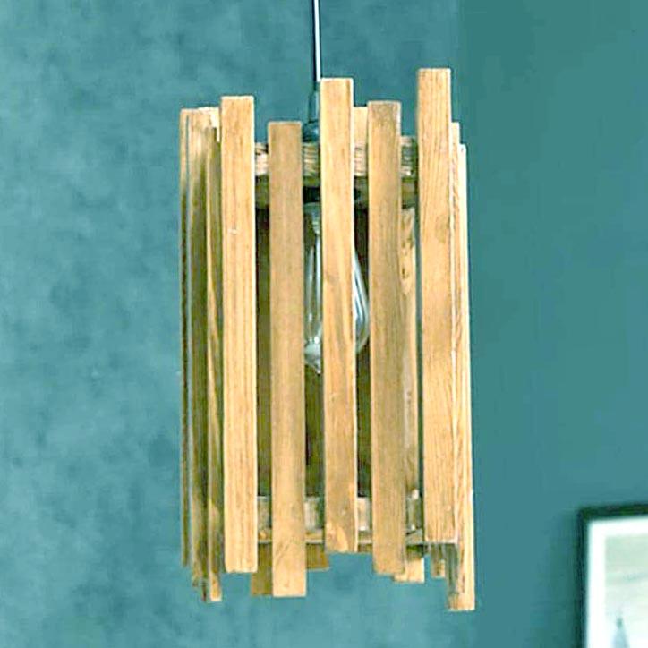 Подвесной светильник из дерева Нагати Сиена (ЛЮС-004405)
