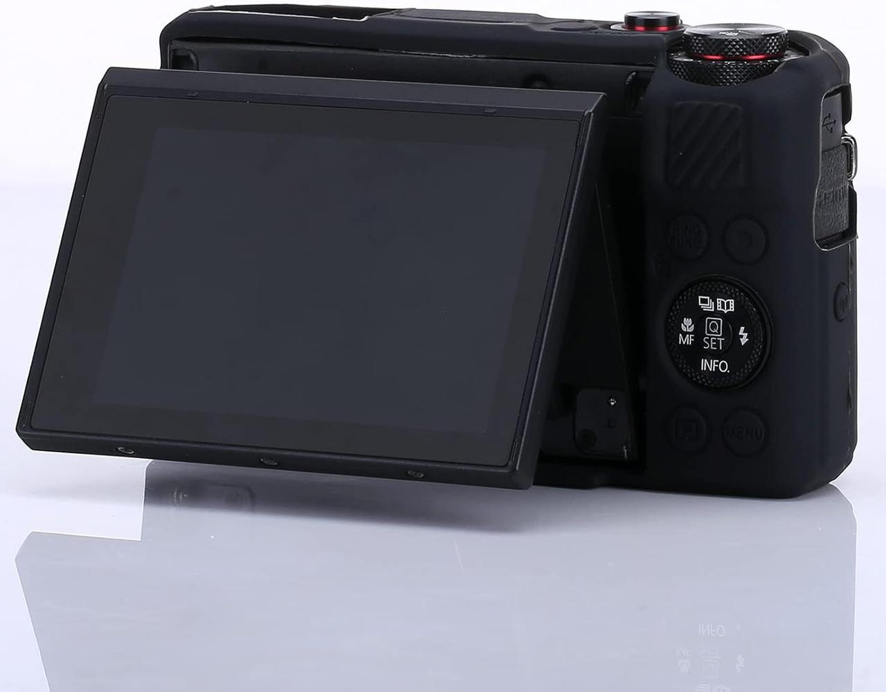 Чохол захисний силіконовий для фотоапаратів Canon G7X Mark III Чорний