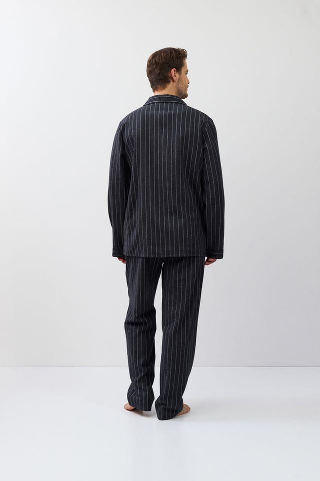 Піжама чоловіча Aruelle Caleb-long сорочка та штани XL Темно-сірий (37878-11-216) - фото 2 Піжама чоловіча Aruelle Caleb-long сорочка та штани XL Темно-сірий (37878-11-216) - фото 2