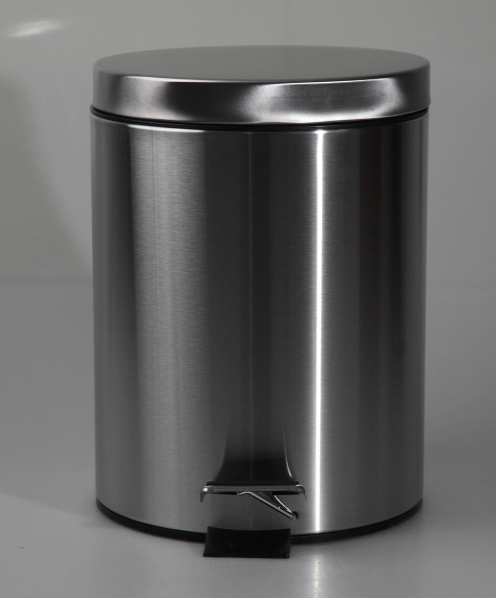 Ведро для мусора Zerix Solo-TC0107 7 л круглое из нержавеющей стали (ZX5899) - фото 7 Ведро для мусора Zerix Solo-TC0107 7 л круглое из нержавеющей стали (ZX5899) - фото 7