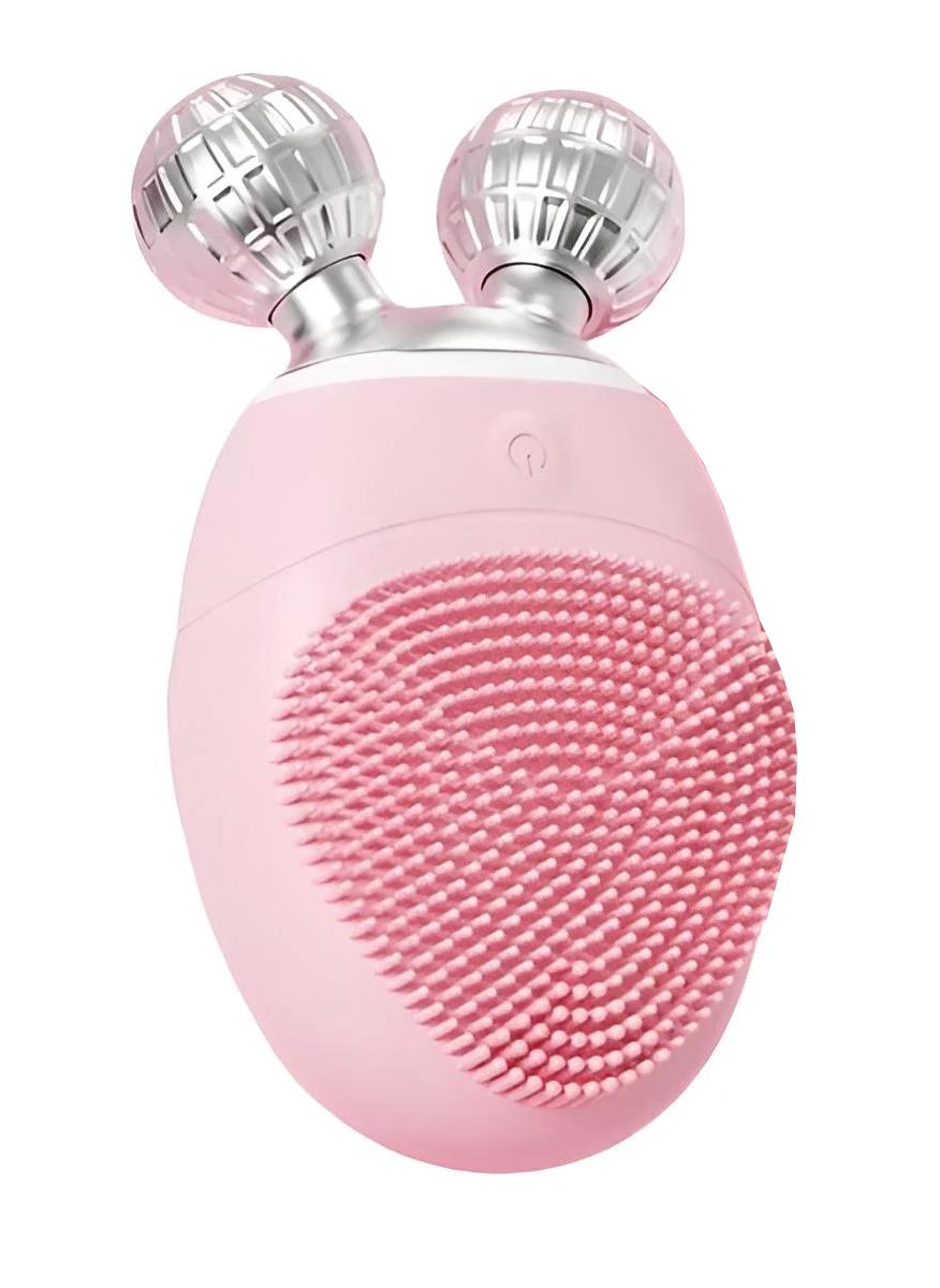 Щітка масажер для обличчя для обличчя та шиї ультразвукова Pink Щітка масажер для обличчя для обличчя та шиї ультразвукова Pink