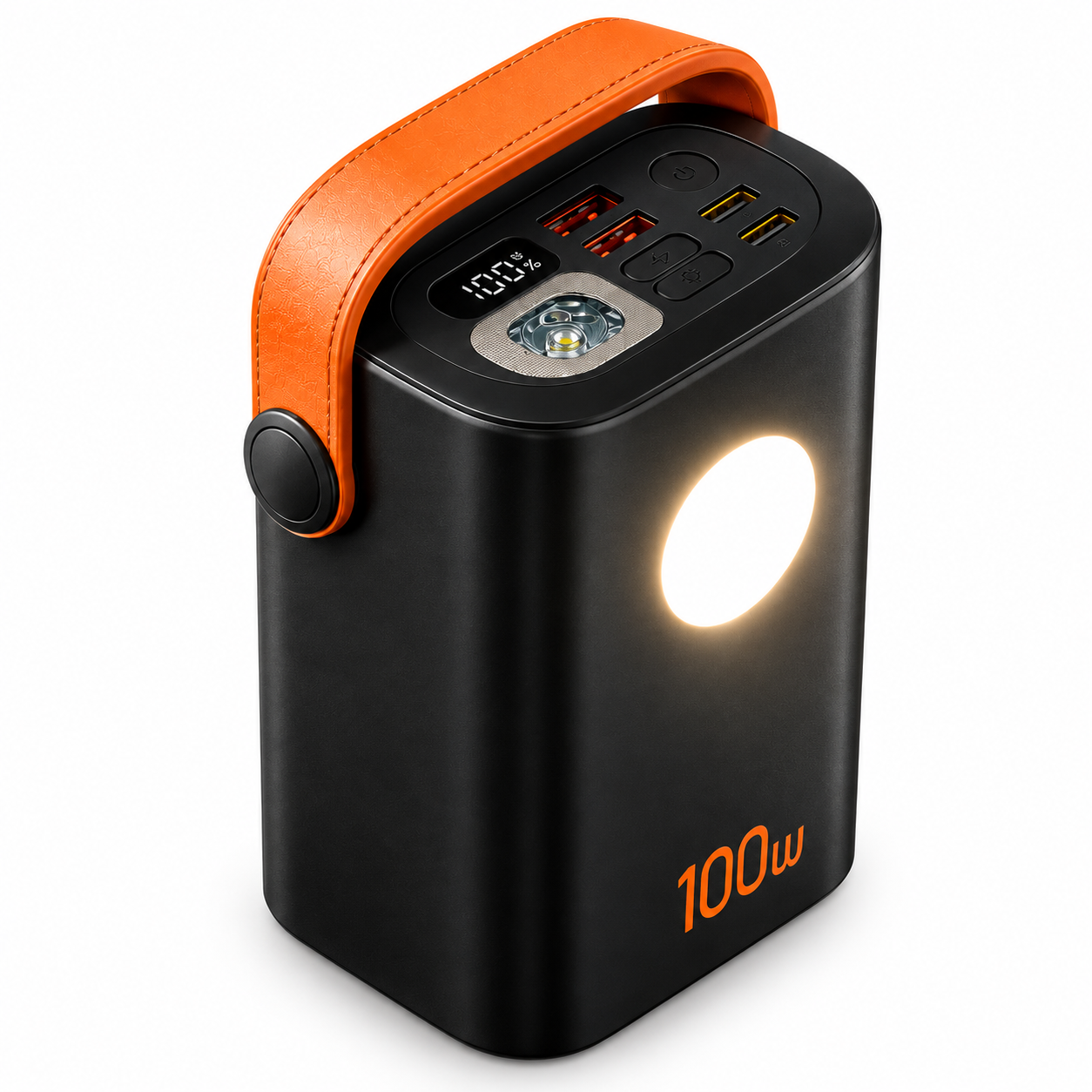Повербанк универсальный PD USB-C QC 3.0 с фонарем 60000 mAh 100W Черный (27f4e690)