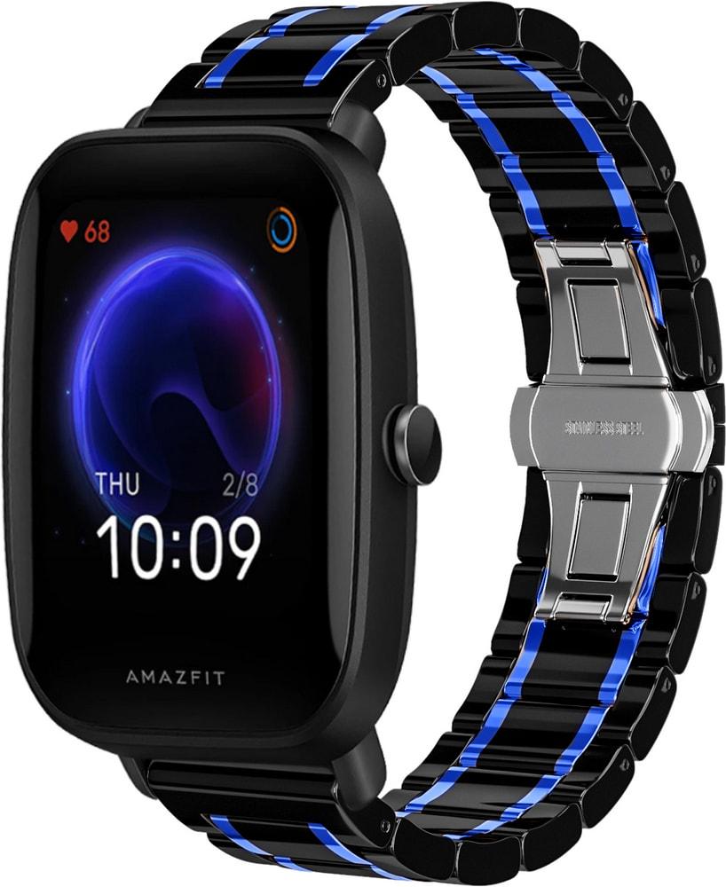 Ремешок керамический Ceramo для Amazfit Bip U Pro Black/Blue (28734-43)