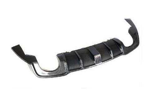 Диффузор заднего бампера DDCarbon С LED стоп-сигналом V2 для RS3 2017-2019 для Audi A3 2012-2020 гг. натуральный карбон (132942)