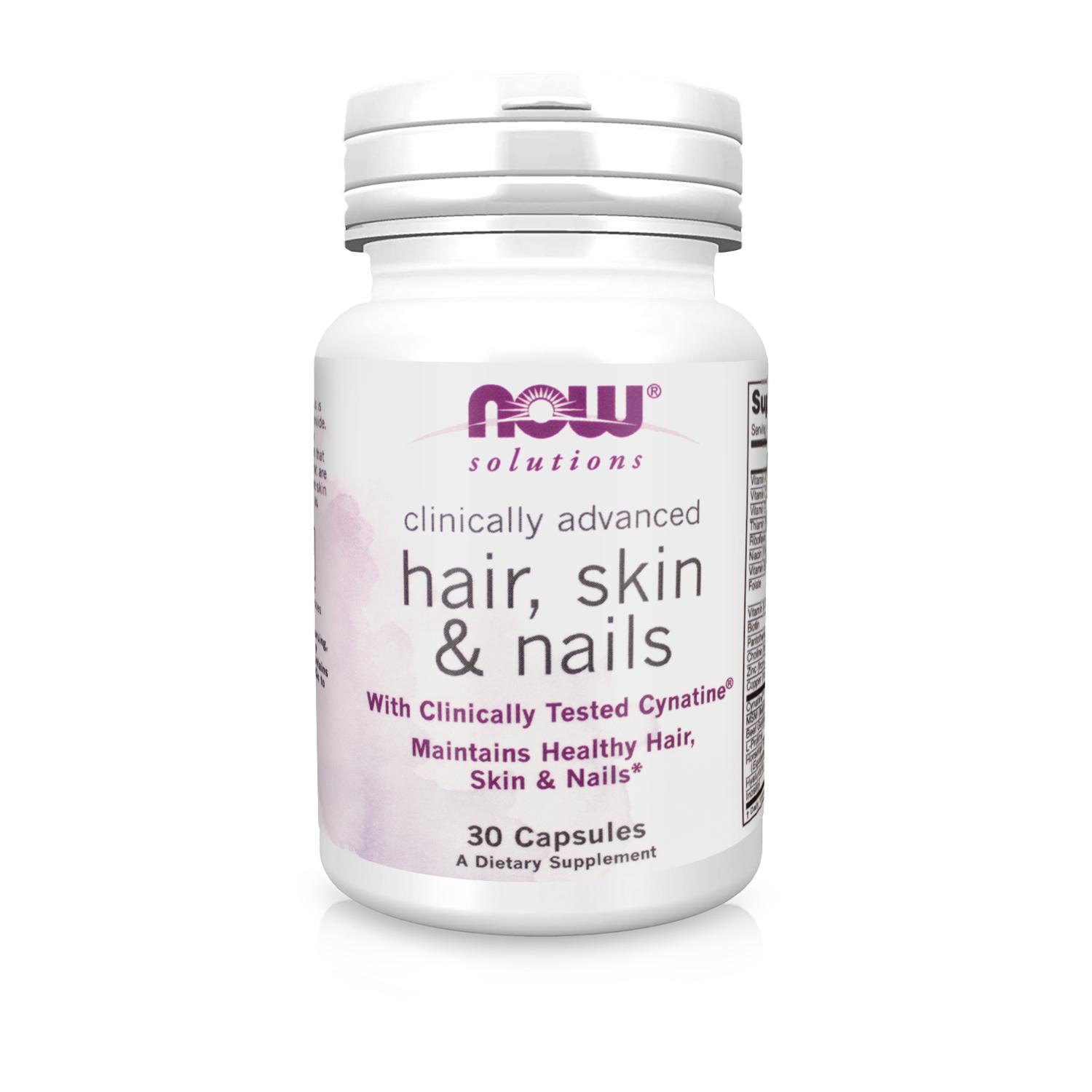 Диетическая добавкаNow Clinical Hair Skin & Nails красоты и здоровья 30 капсул