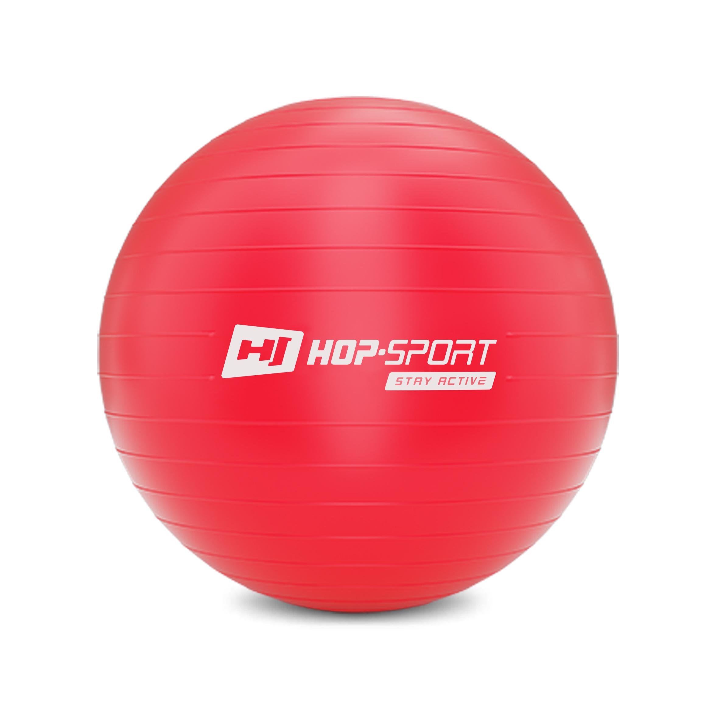 Фітбол + насос Hop-Sport 2020 55 см Червоний